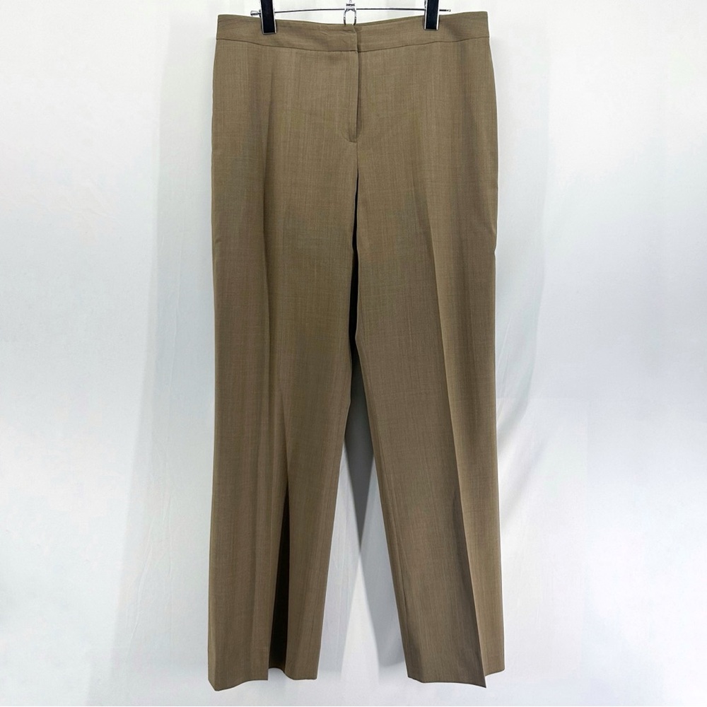 Lafayette 148 Tan Wool Menswear Style Dress Pants Size 6